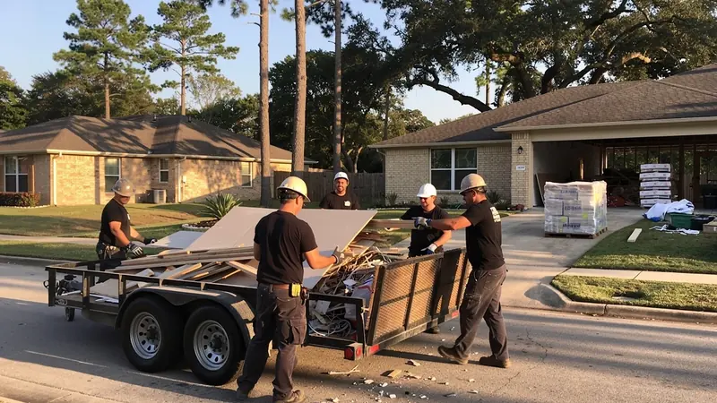 Construction Debris Removal in Spring, TX