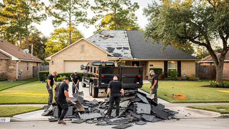 Roofing Debris Removal in Spring, TX