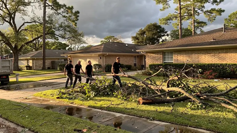 Storm Debris Cleanup in Spring, TX